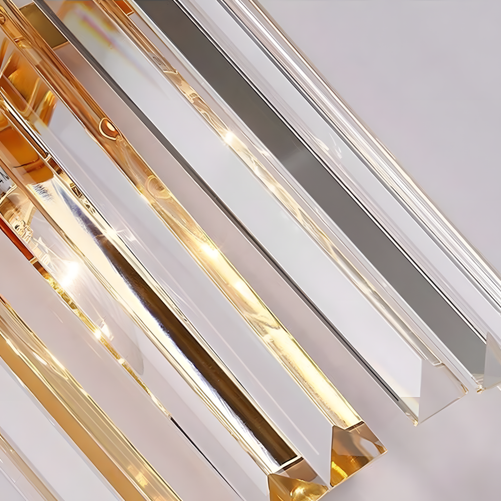 Crystal Wall Light | Modern Luxury Stainless Steel Sconce