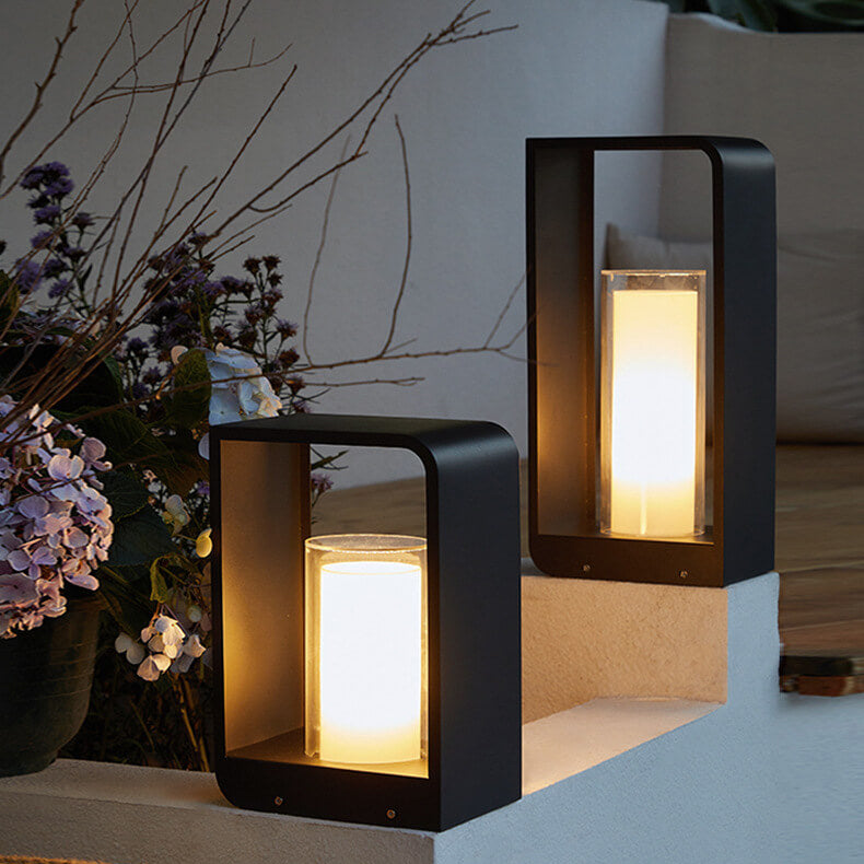 Modern Square Outdoor LED Light | Waterproof Solar LED Light
