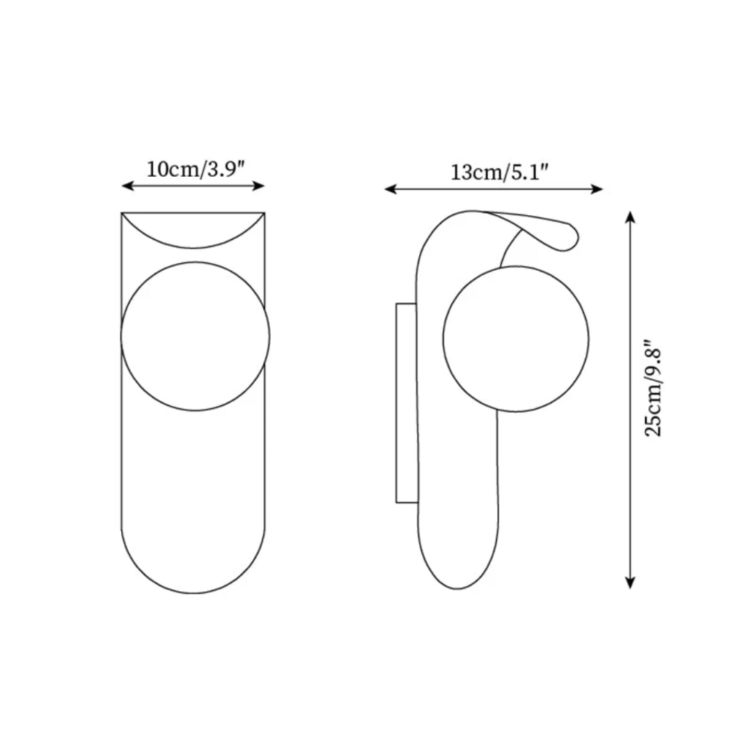Icar Scandinavian LED Wall Lamp | Minimalist Wooden Design