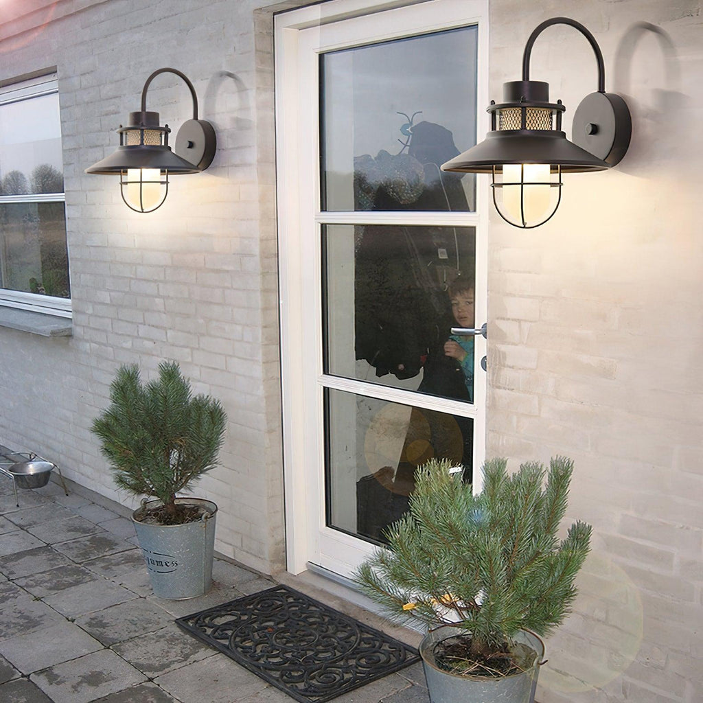 Felix Outdoor Wall Lamp | Industrial Waterproof Light Fixture